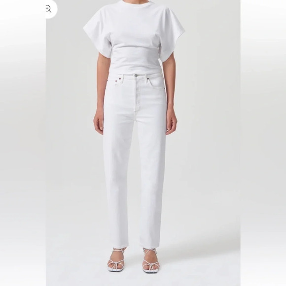 Agolde Denim - AGOLDE Womens High Rise Stovepipe Jeans In Cake Size 27 STYLE: 9096-3001